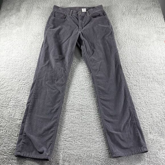 Levi's Denim - Vintage Levi 505 Corduroy Jeans Womens 8 MIS M Gray Low Rise Straight Leg - Flaw